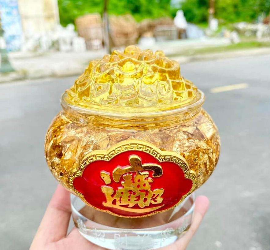 Bát tụ bảo tỳ hưu hoa mai chiêu tài Ngọc Hoàng Long